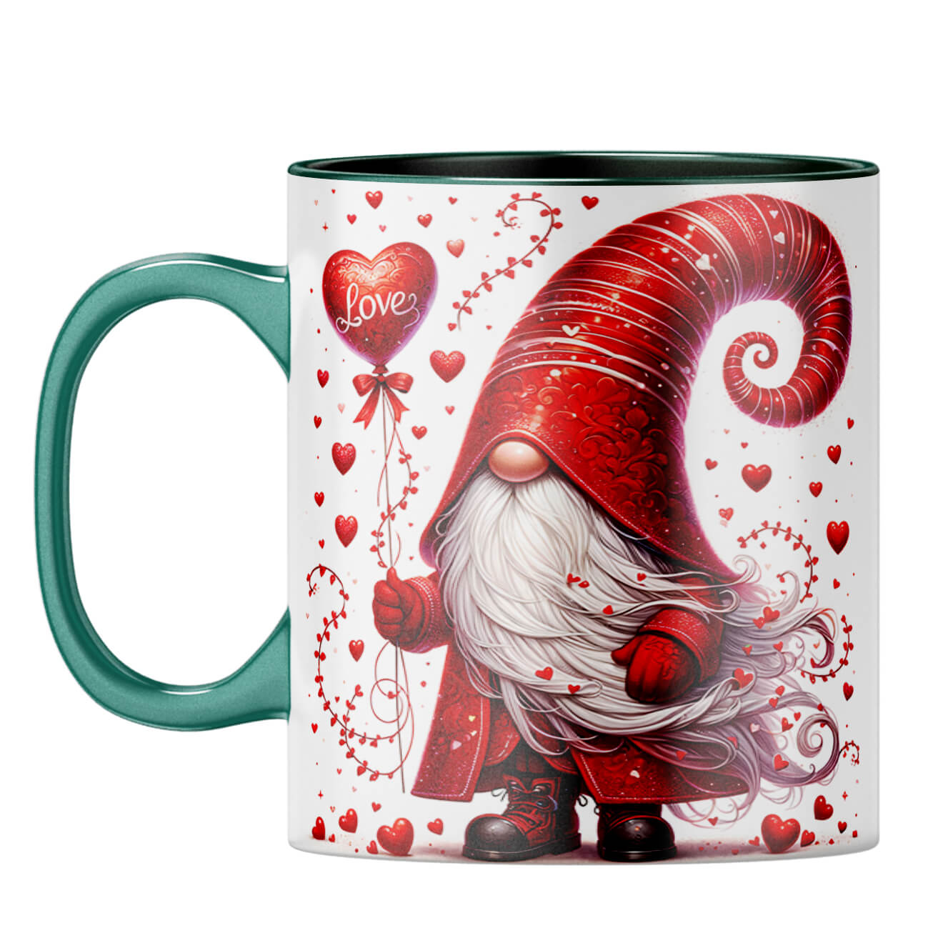 YuBingo Gnome Love Magic Coffee Mug Dark Green