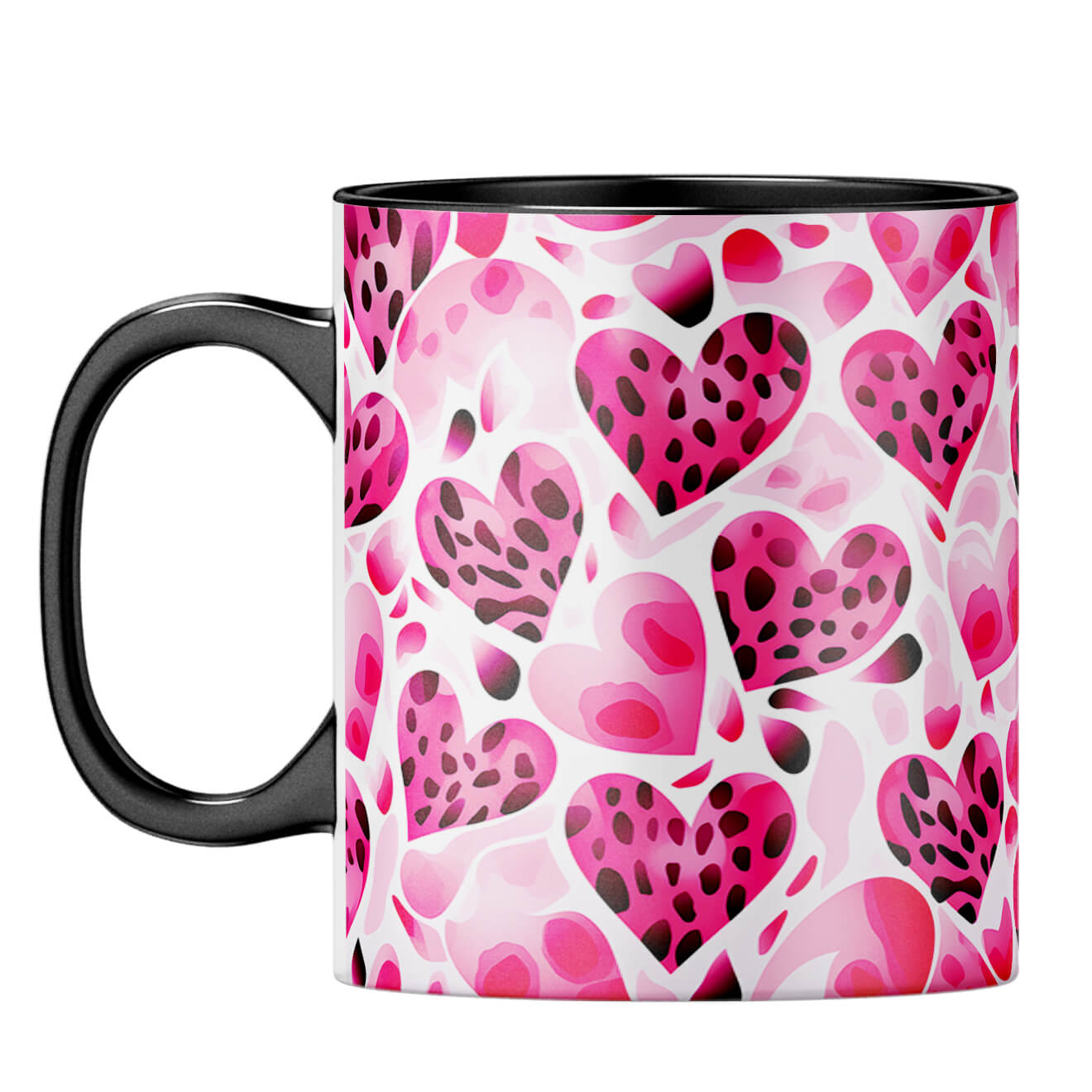 YuBingo Heart Pattern Symphony Coffee Mug Black