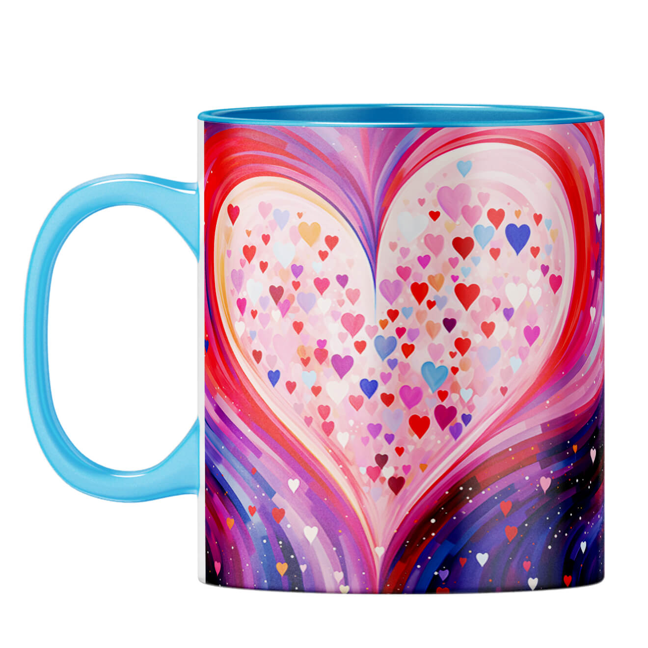 YuBingo Heart Symphony Coffee Mug Light Blue