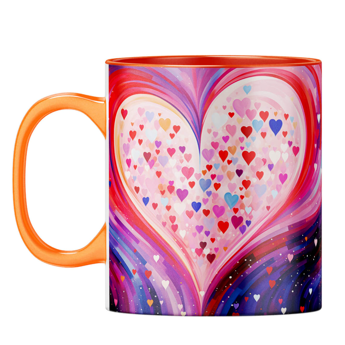 YuBingo Heart Symphony Coffee Mug Orange