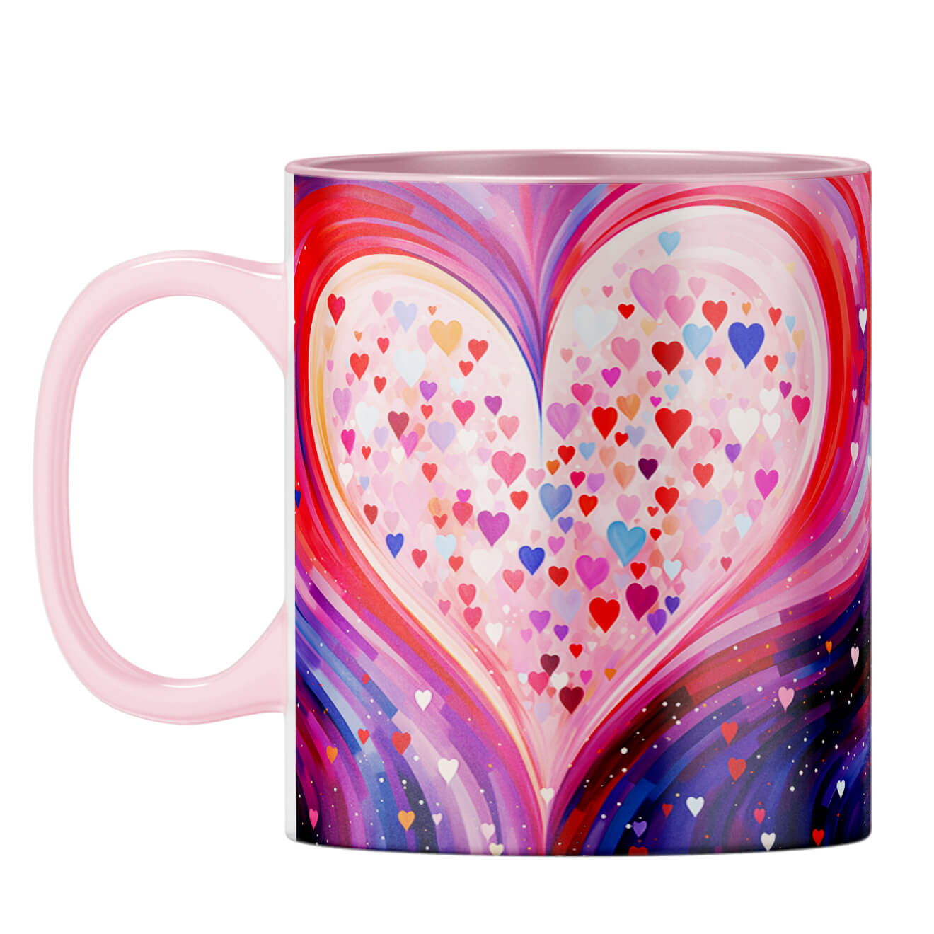YuBingo Heart Symphony Coffee Mug Pink