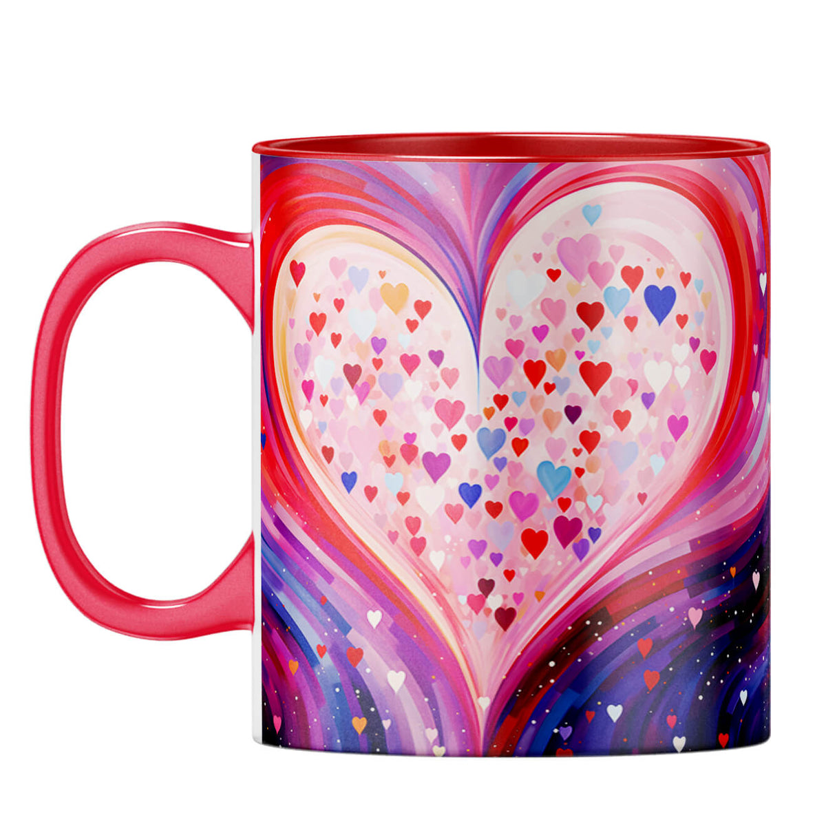 YuBingo Heart Symphony Coffee Mug Red
