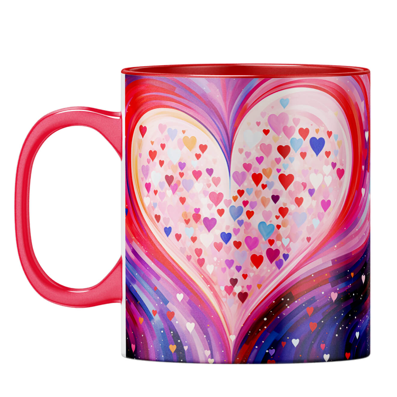 YuBingo Heart Symphony Coffee Mug Red