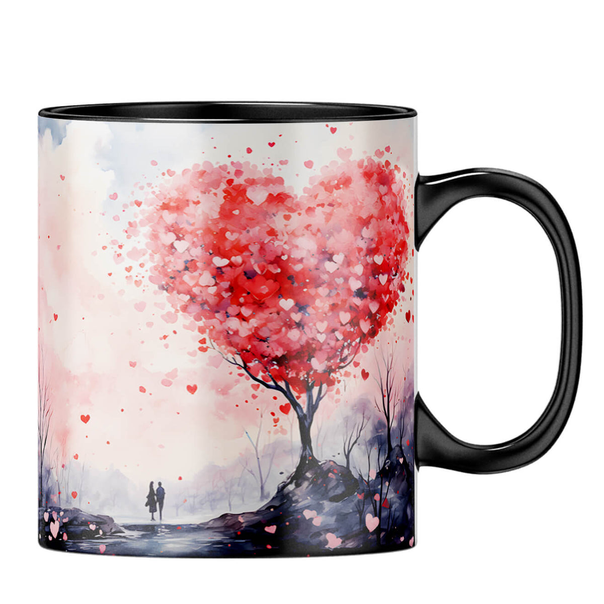 YuBingo Heart Tree Symphony Coffee MugB-Black
