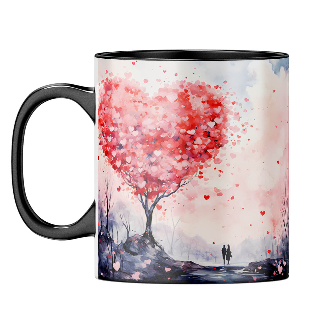 YuBingo Heart Tree Symphony Coffee Mug Black