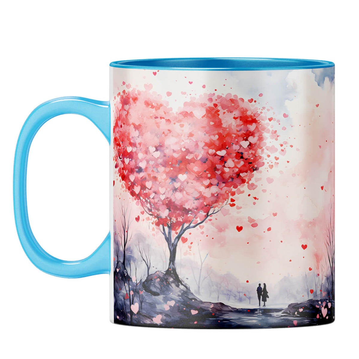 YuBingo Heart Tree Symphony Coffee Mug Light Blue