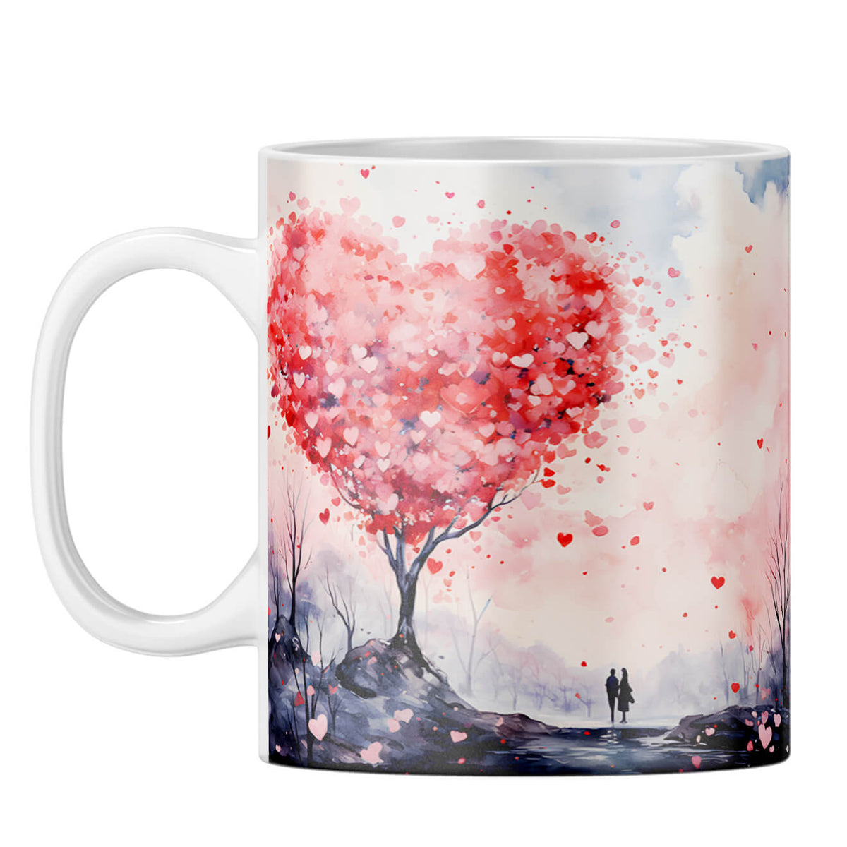 YuBingo Heart Tree Symphony Coffee Mug White