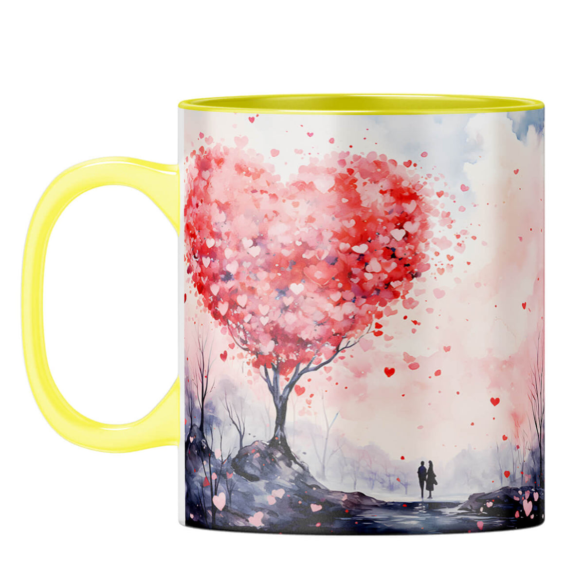 YuBingo Heart Tree Symphony Coffee Mug Yellow