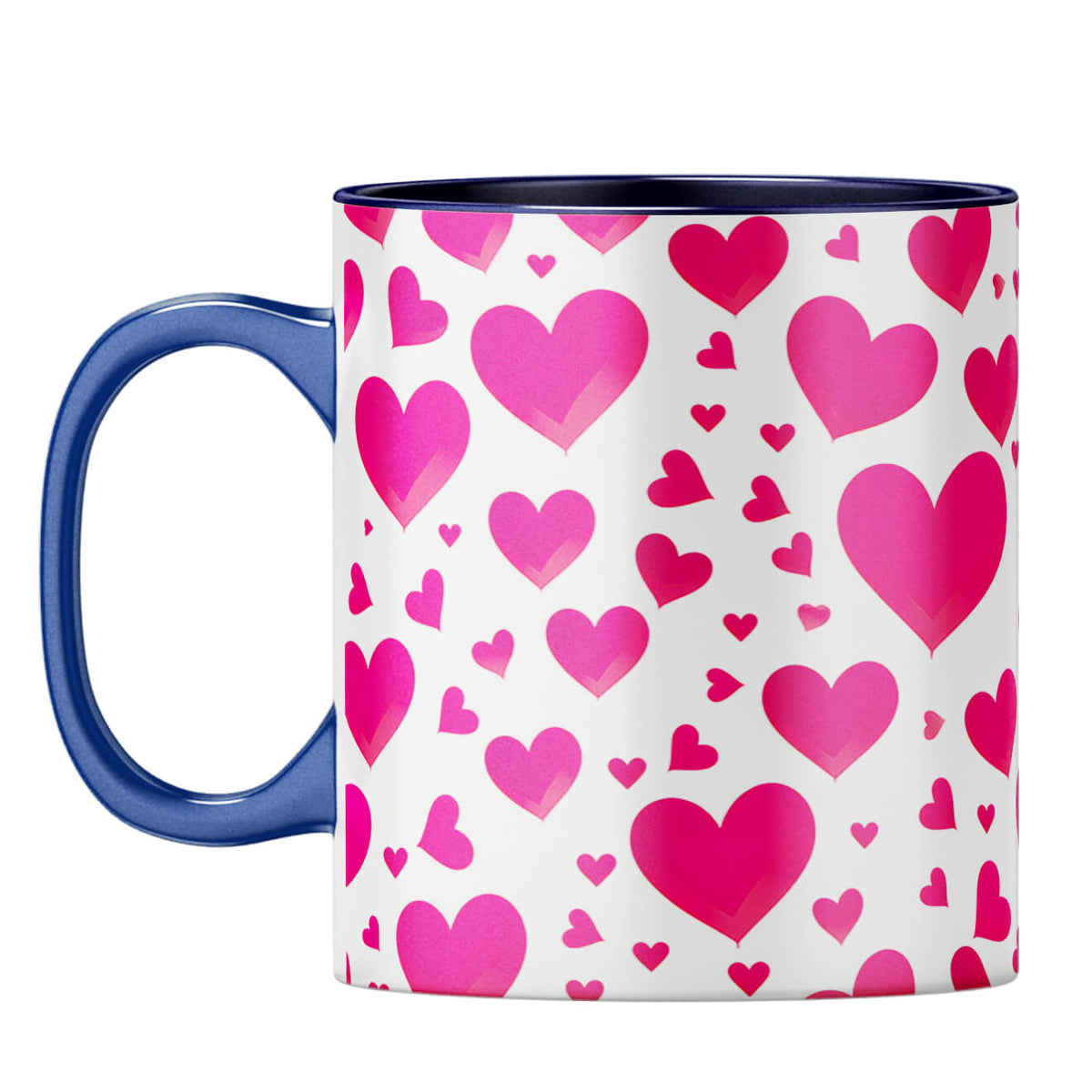 YuBingo Hearts & Hearts Melody Coffee Mug Dark Blue