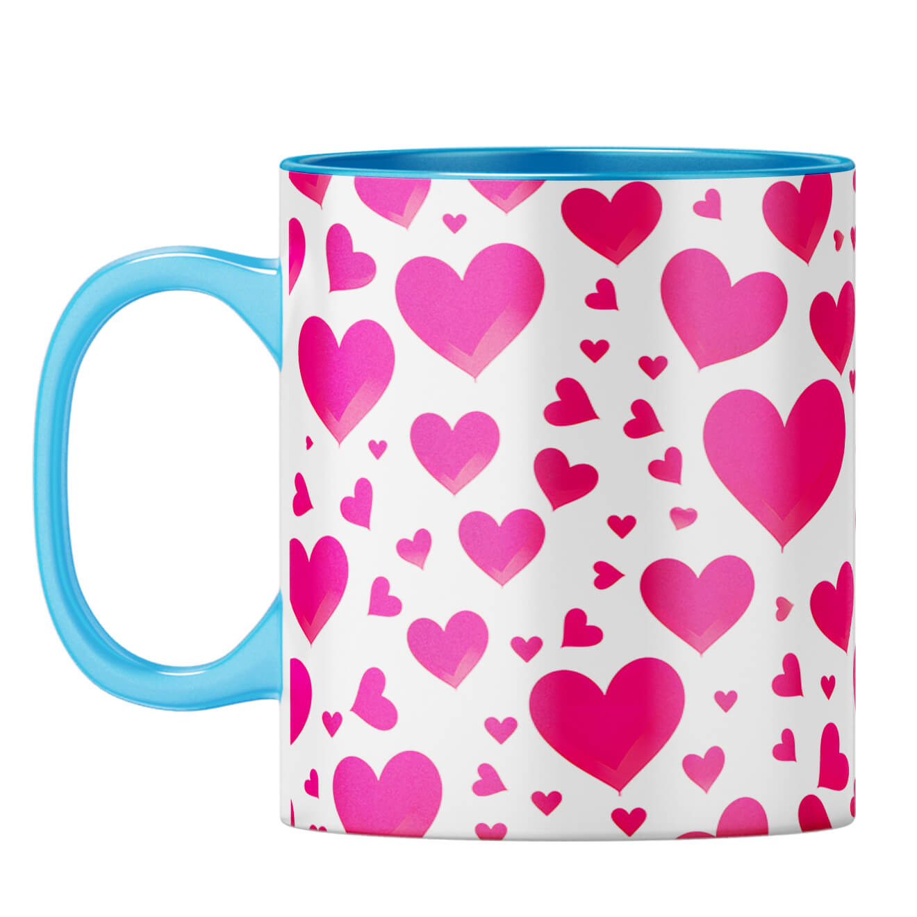 YuBingo Hearts & Hearts Melody Coffee Mug Light Blue
