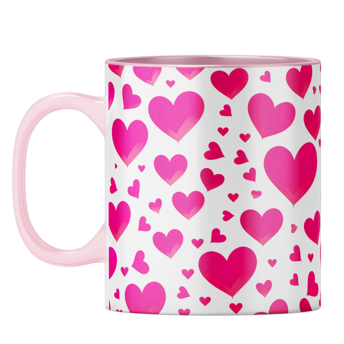 YuBingo Hearts & Hearts Melody Coffee Mug Pink