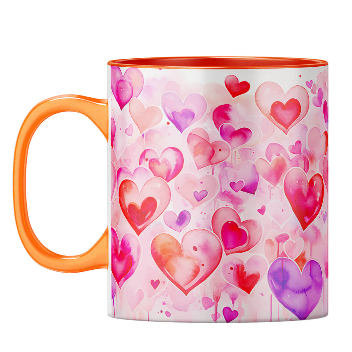 YuBingo Hearts and Hearts Melody Coffee Mug Orange
