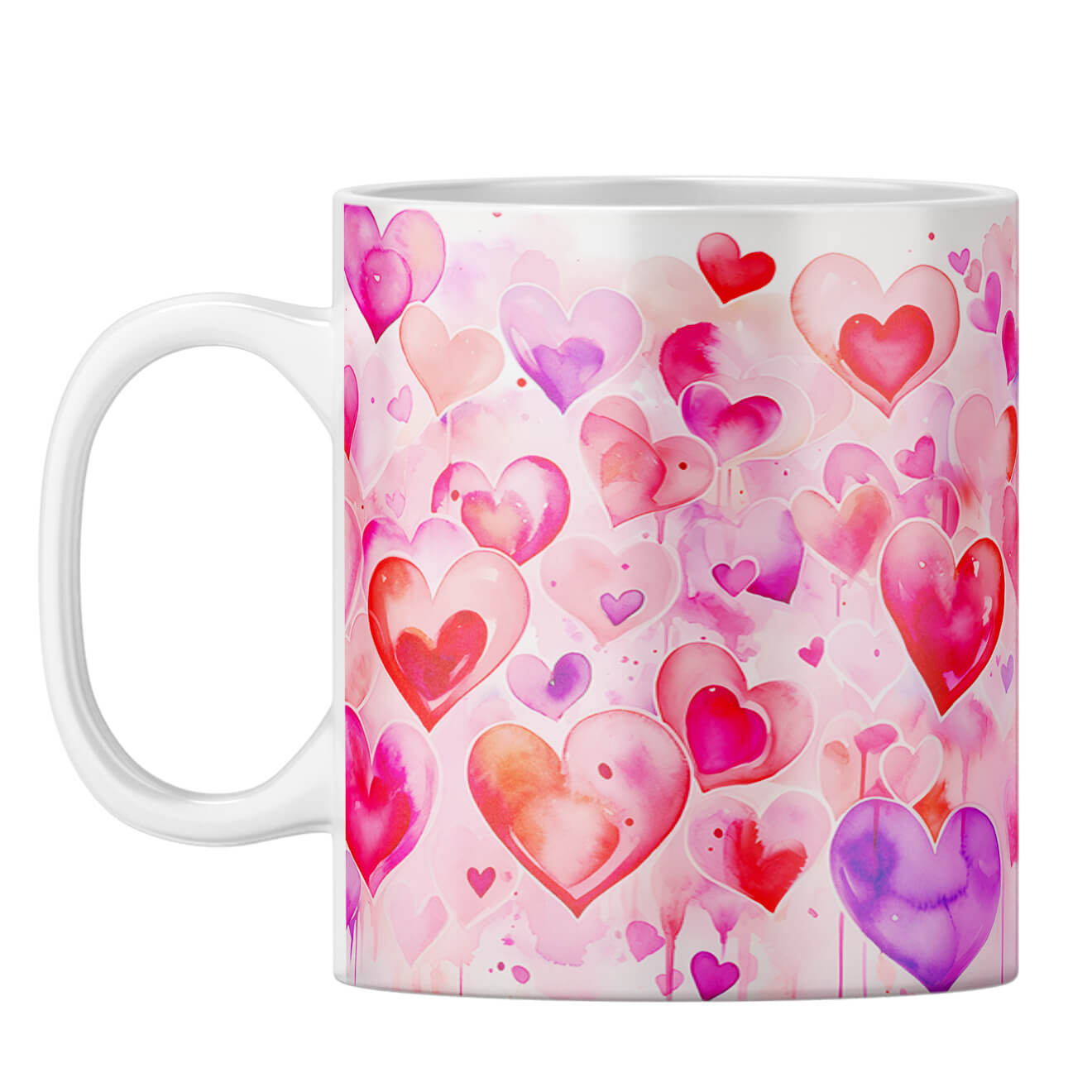 YuBingo Hearts and Hearts Melody Coffee Mug White