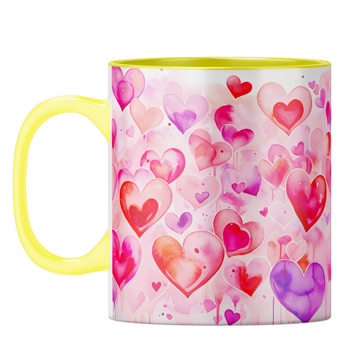 YuBingo Hearts and Hearts Melody Coffee Mug Yellow
