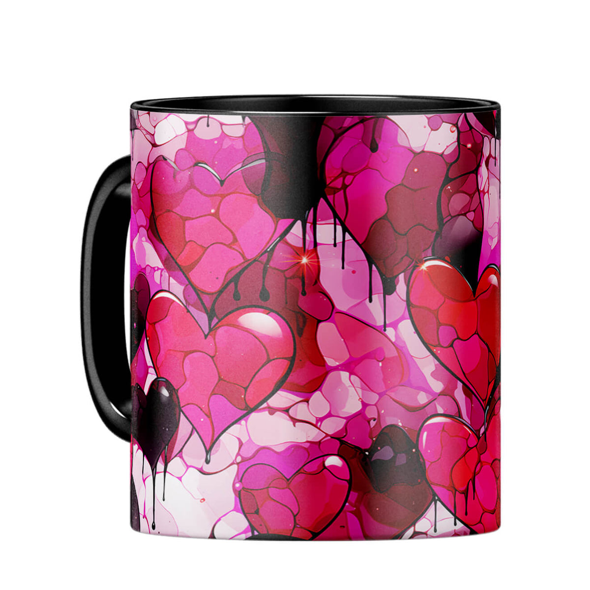 YuBingo Hearts & More Melody Coffee MugC-Black