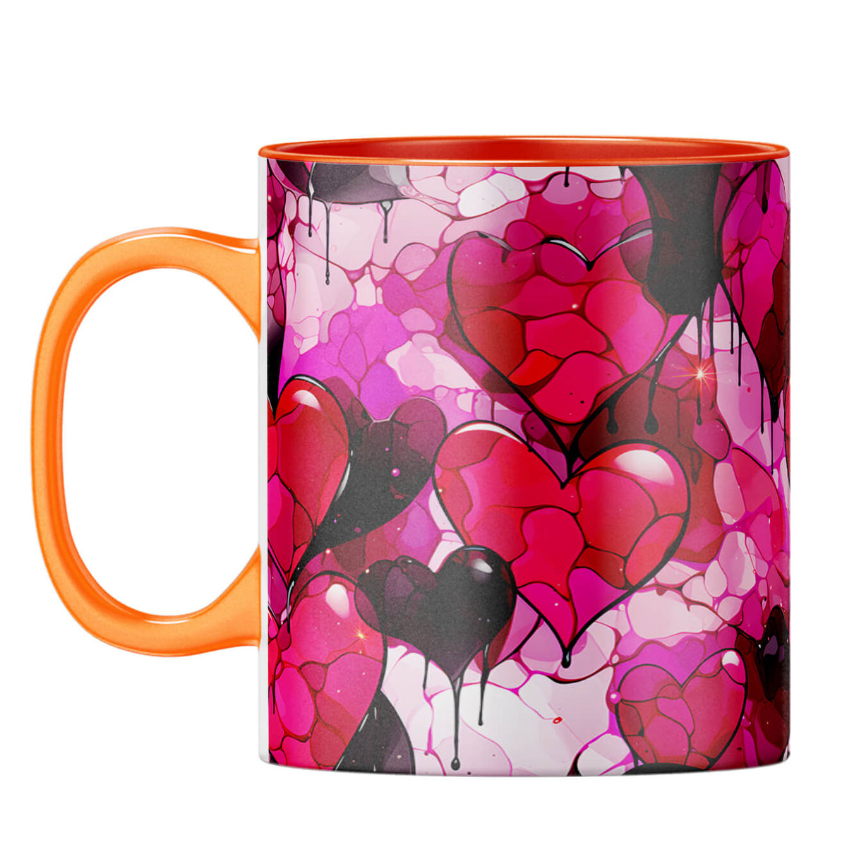 YuBingo Hearts & More Melody Coffee Mug Orange