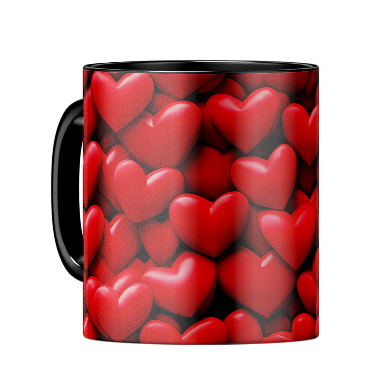 YuBingo Hearts Galore Coffee MugC-Black