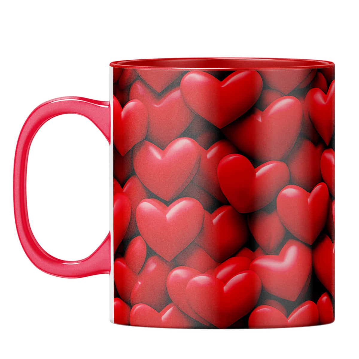 YuBingo Hearts Galore Coffee Mug Red