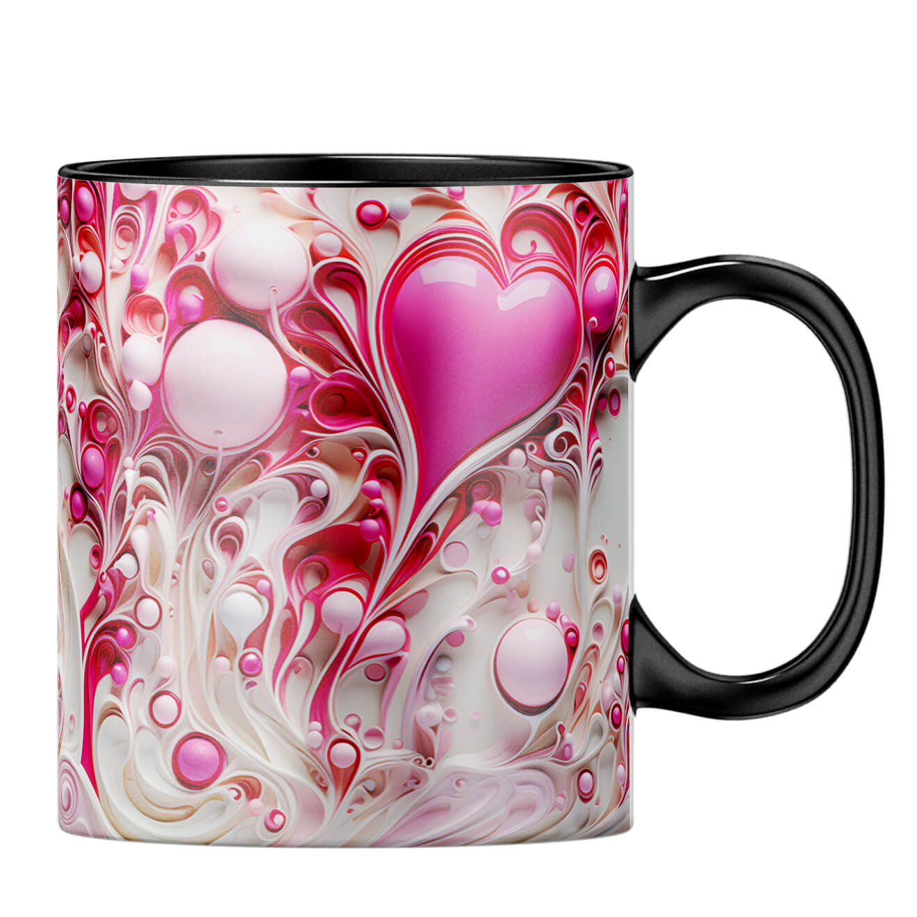 YuBingo Hearts Melting Affair Coffee MugB-Black