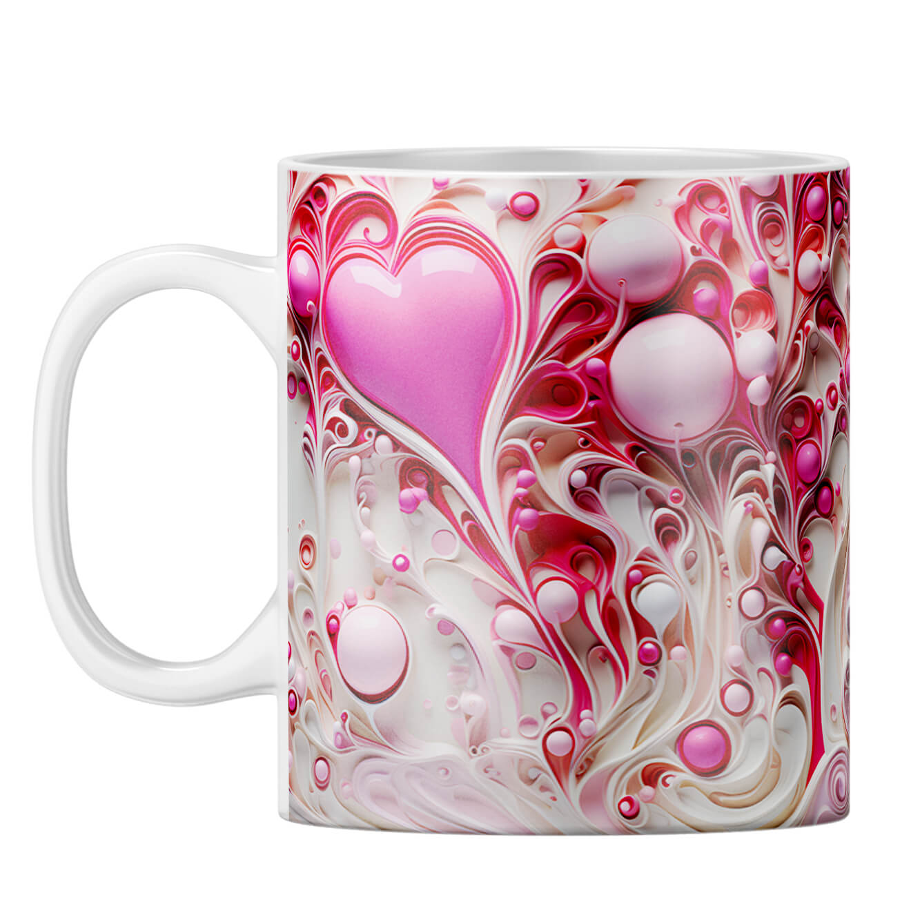 YuBingo Hearts Melting Affair Coffee Mug White