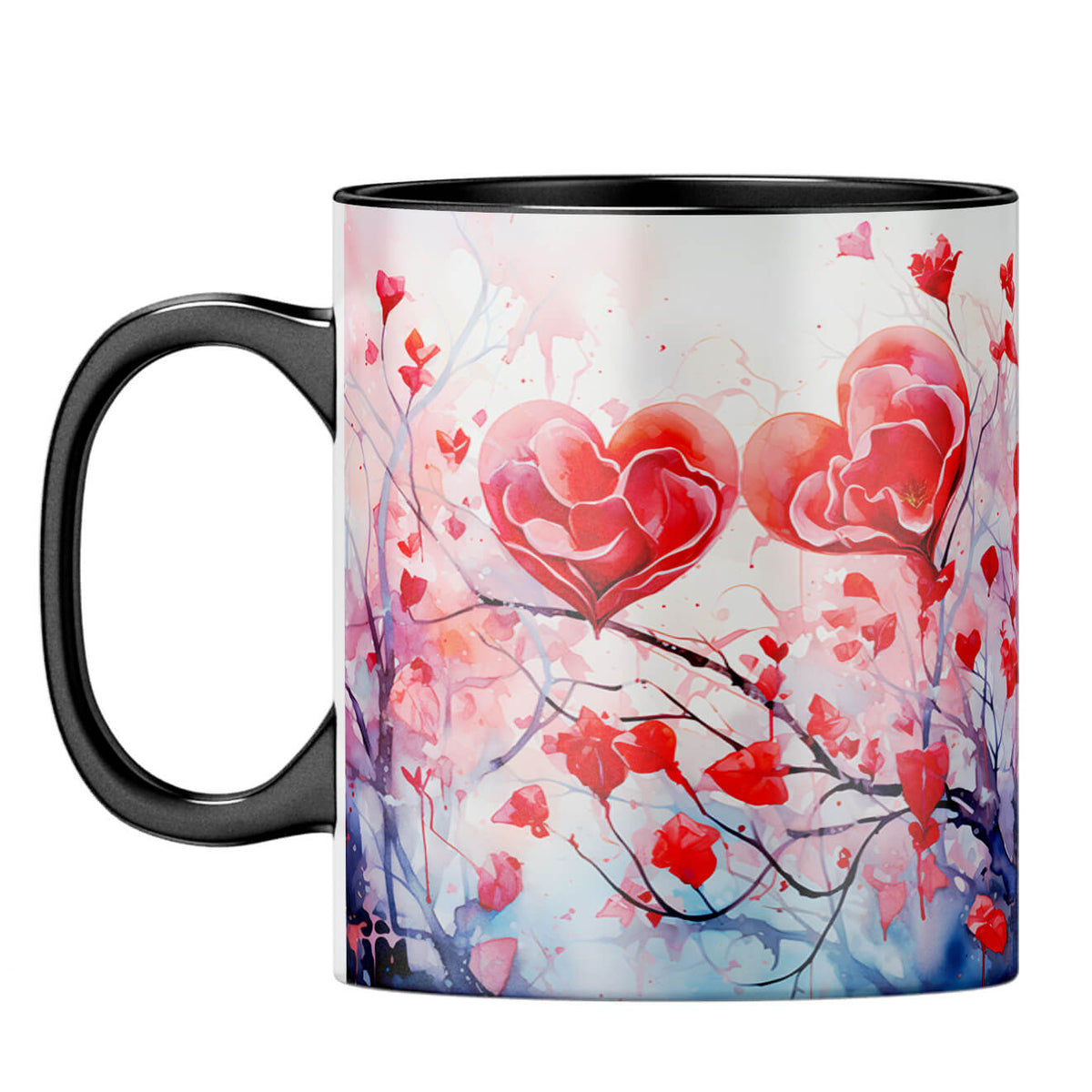 YuBingo Hearts on Tree Serenade Coffee Mug Black