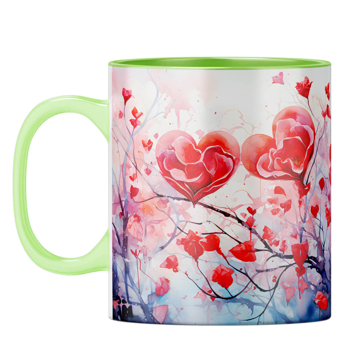 YuBingo Hearts on Tree Serenade Coffee Mug Light Green