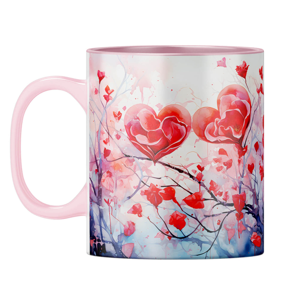 YuBingo Hearts on Tree Serenade Coffee Mug Pink