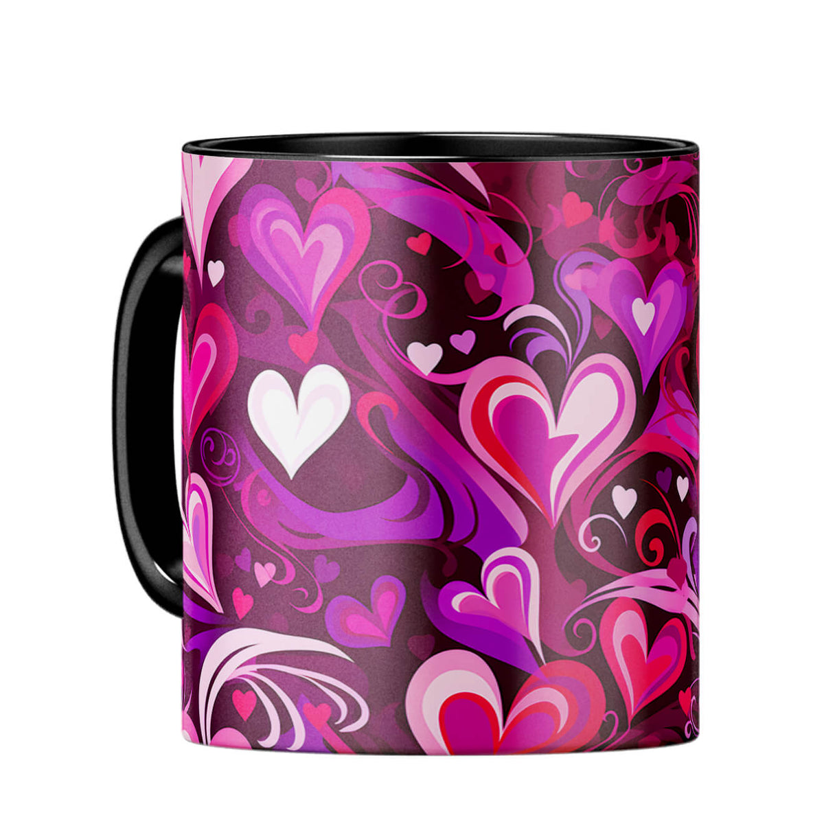 YuBingo Hearts Symphony Coffee MugC-Black