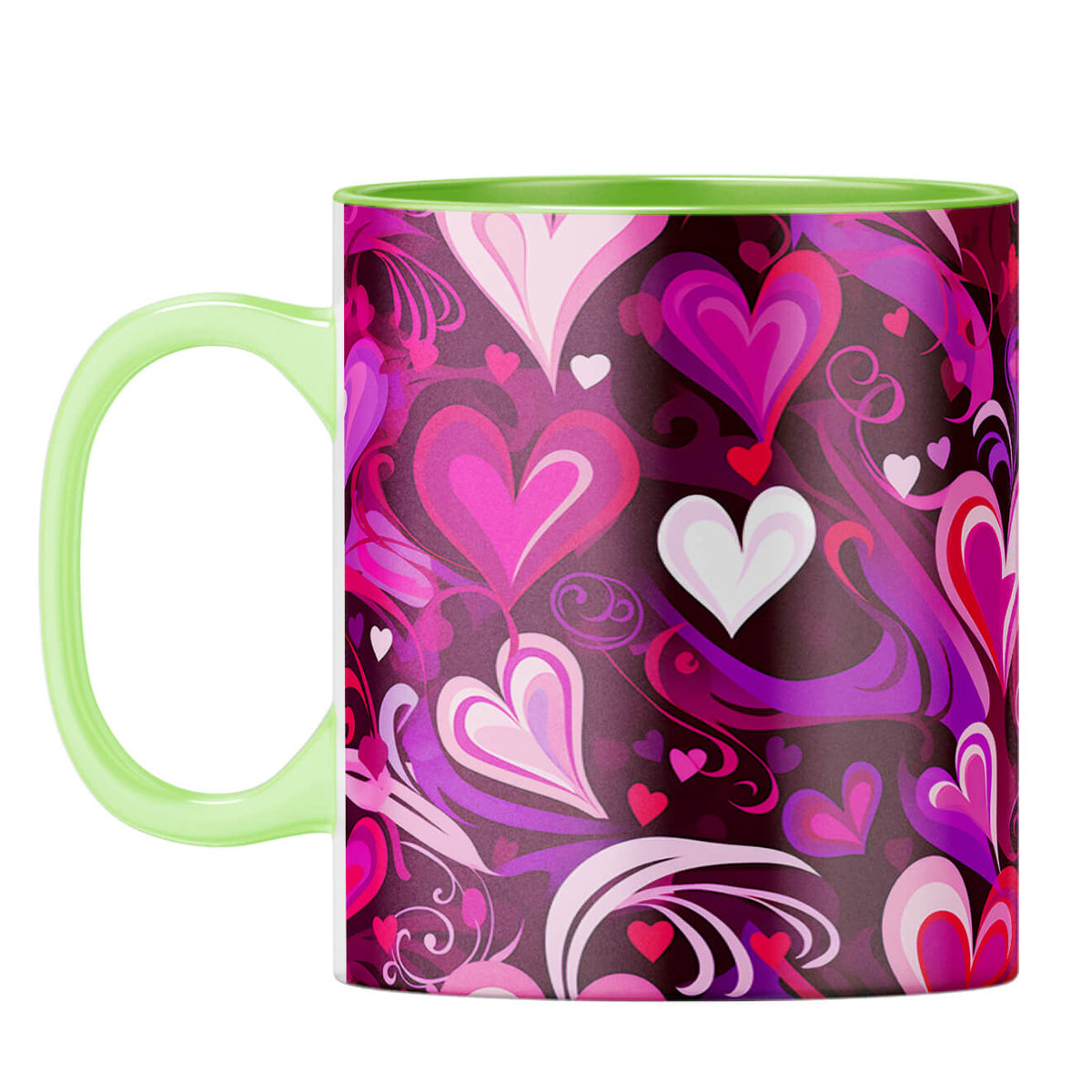 YuBingo Hearts Symphony Coffee Mug Light Green