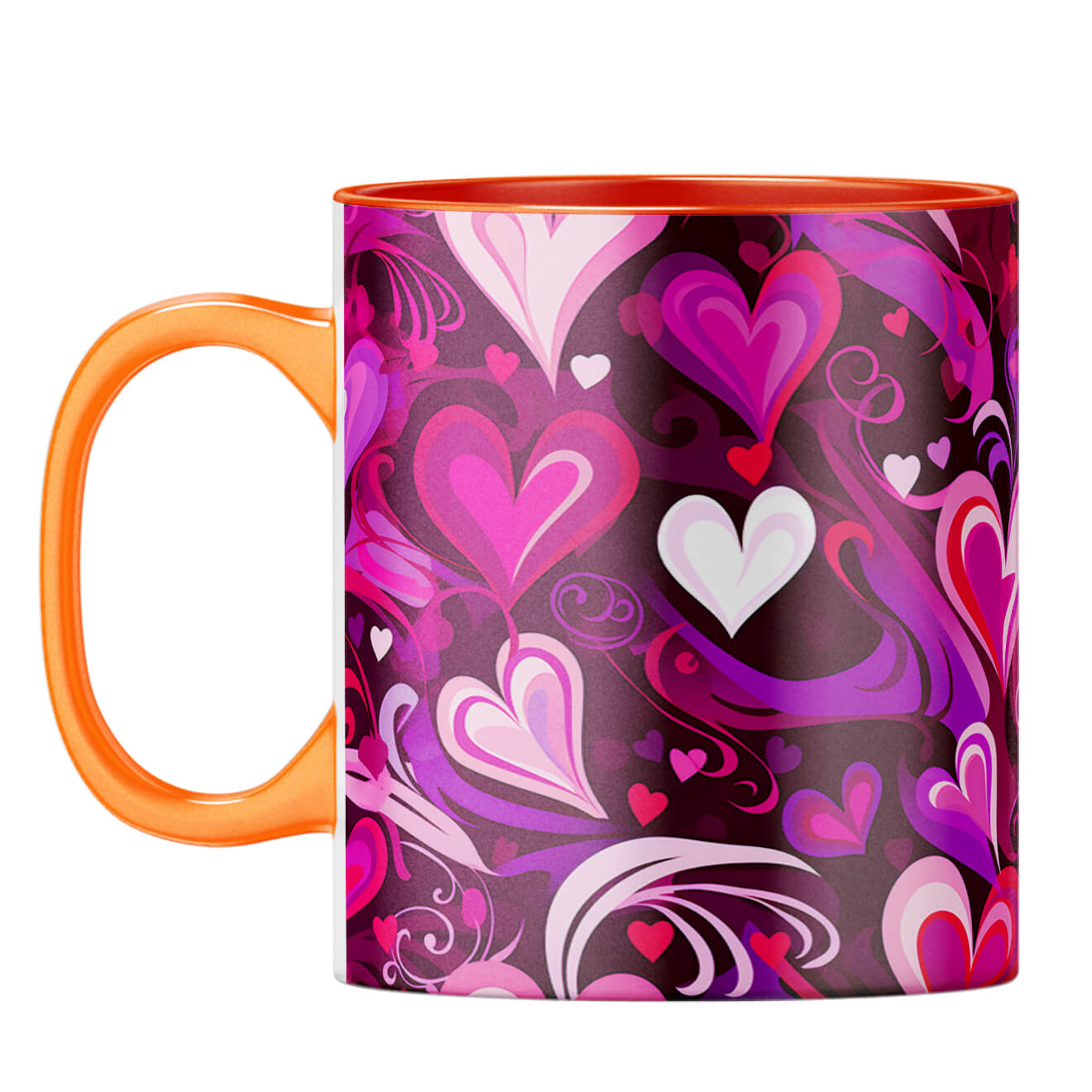 YuBingo Hearts Symphony Coffee Mug Orange