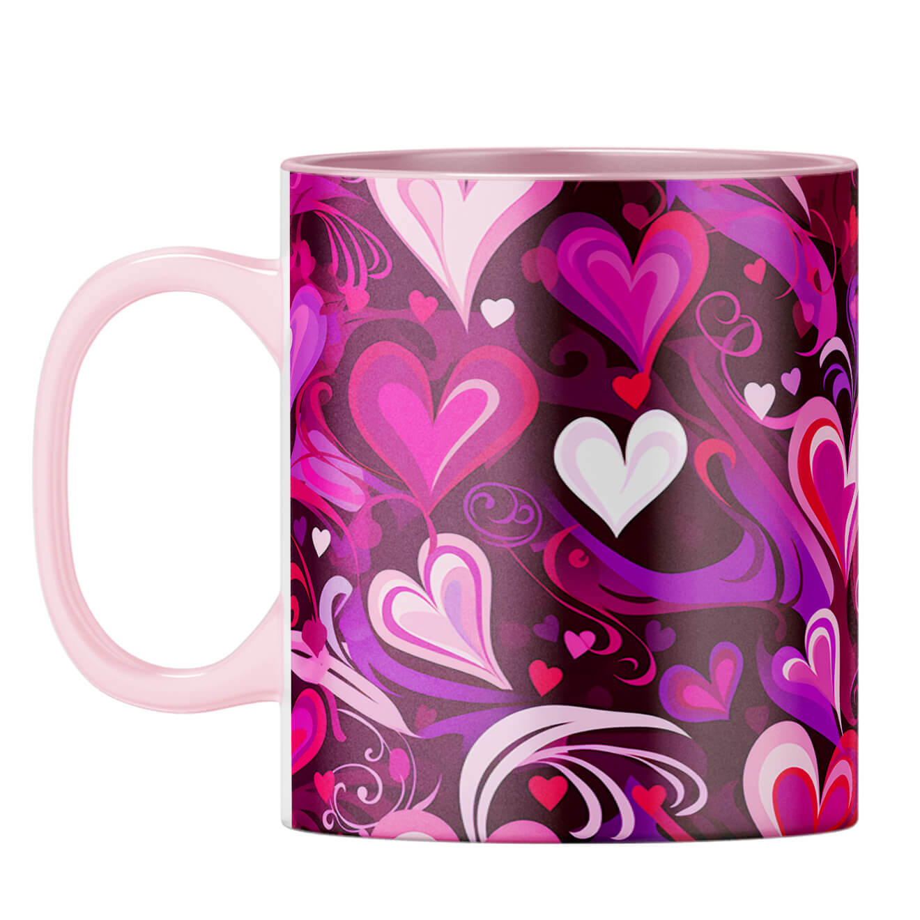 YuBingo Hearts Symphony Coffee Mug Pink