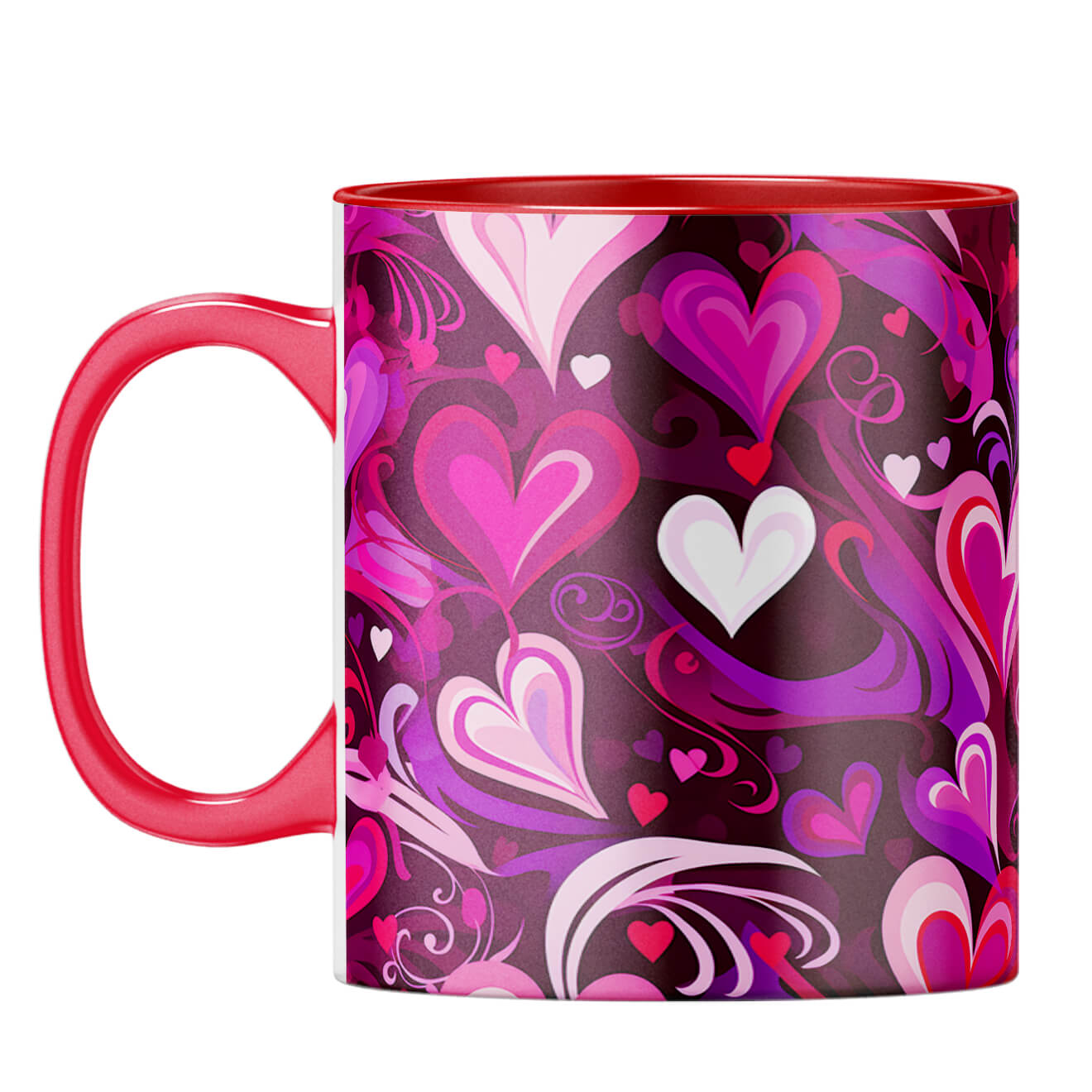 YuBingo Hearts Symphony Coffee Mug Red