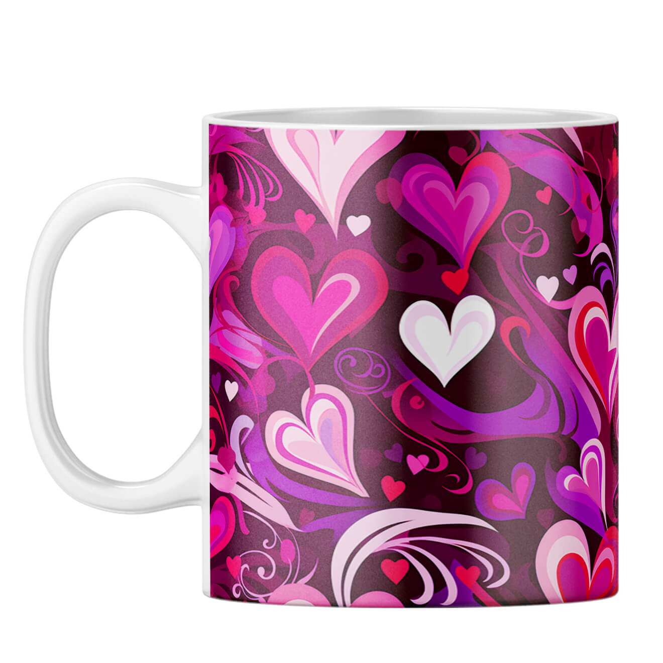 YuBingo Hearts Symphony Coffee Mug White