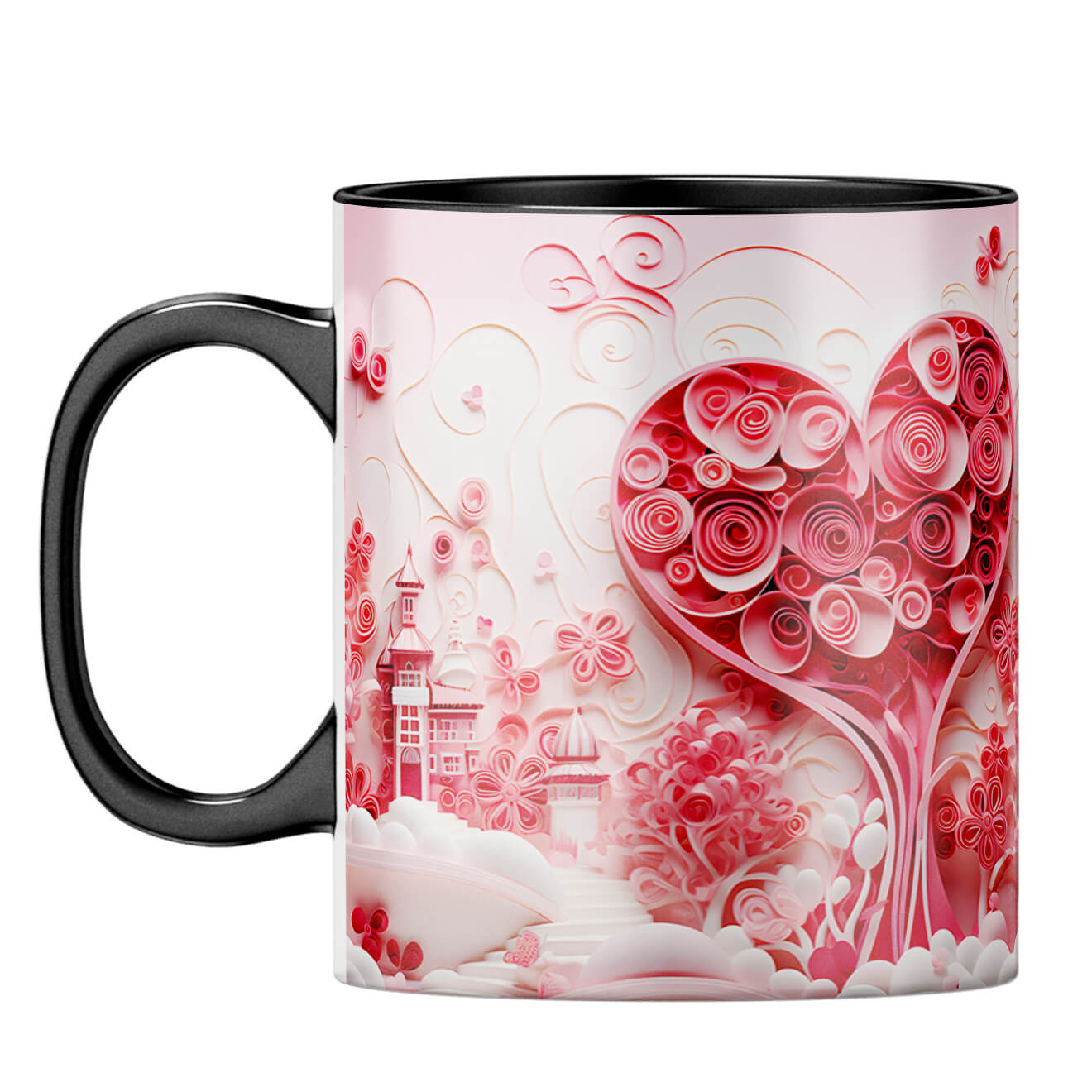 YuBingo Hearty Dreams Unleashed Coffee Mug Black