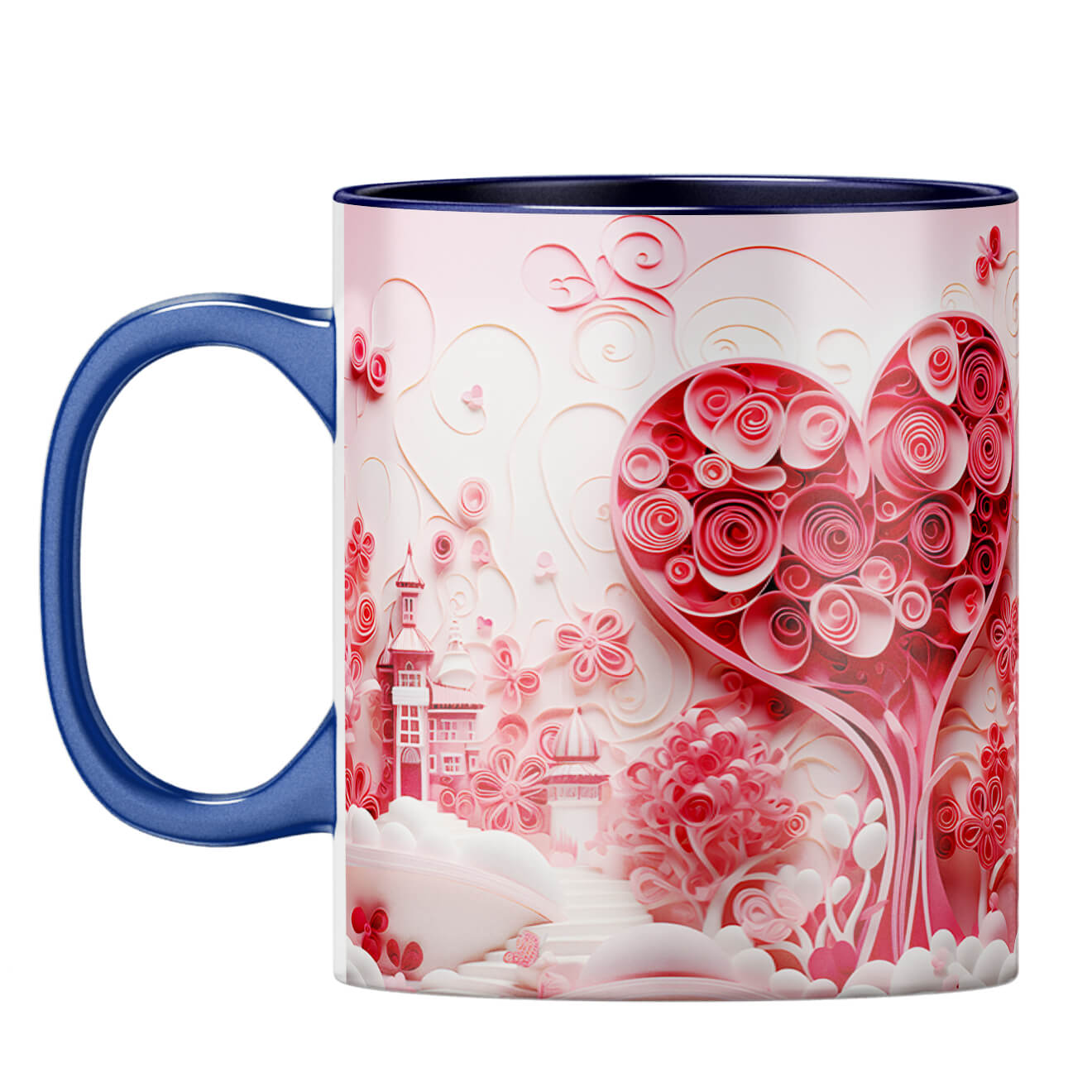 YuBingo Hearty Dreams Unleashed Coffee Mug Dark Blue
