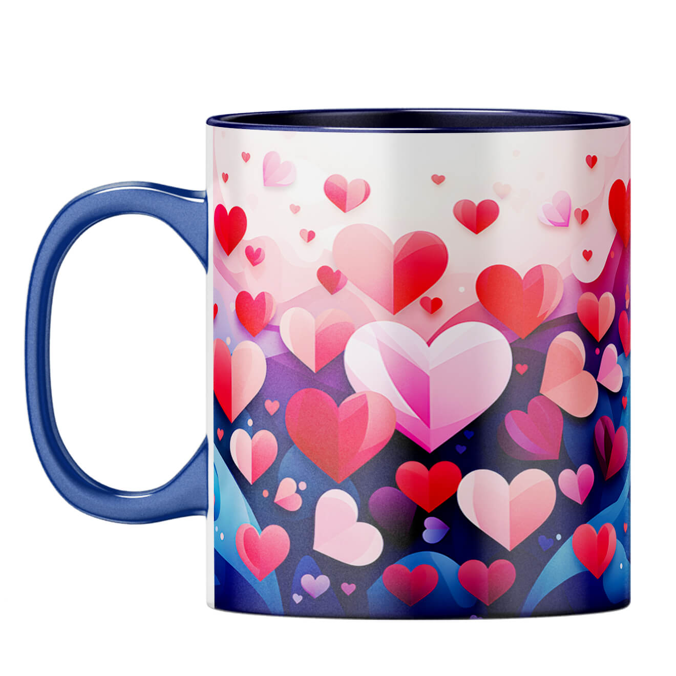 YuBingo Hearty Love Serenade Coffee Mug Dark Blue