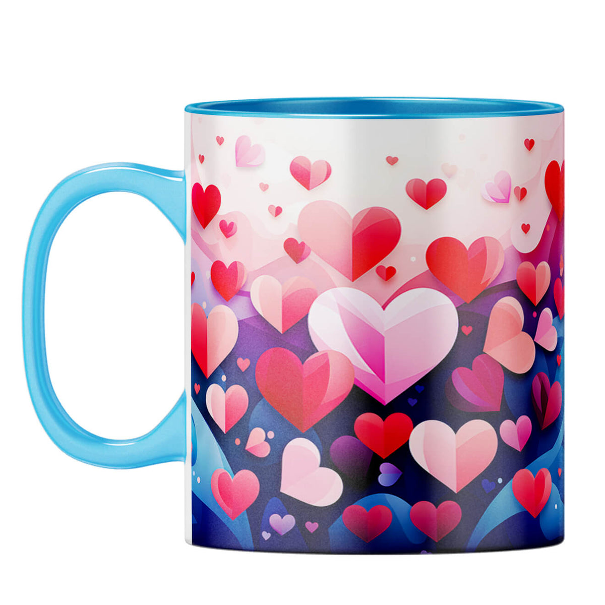 YuBingo Hearty Love Serenade Coffee Mug Light Blue