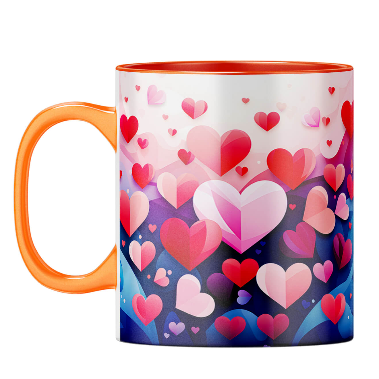 YuBingo Hearty Love Serenade Coffee Mug Orange