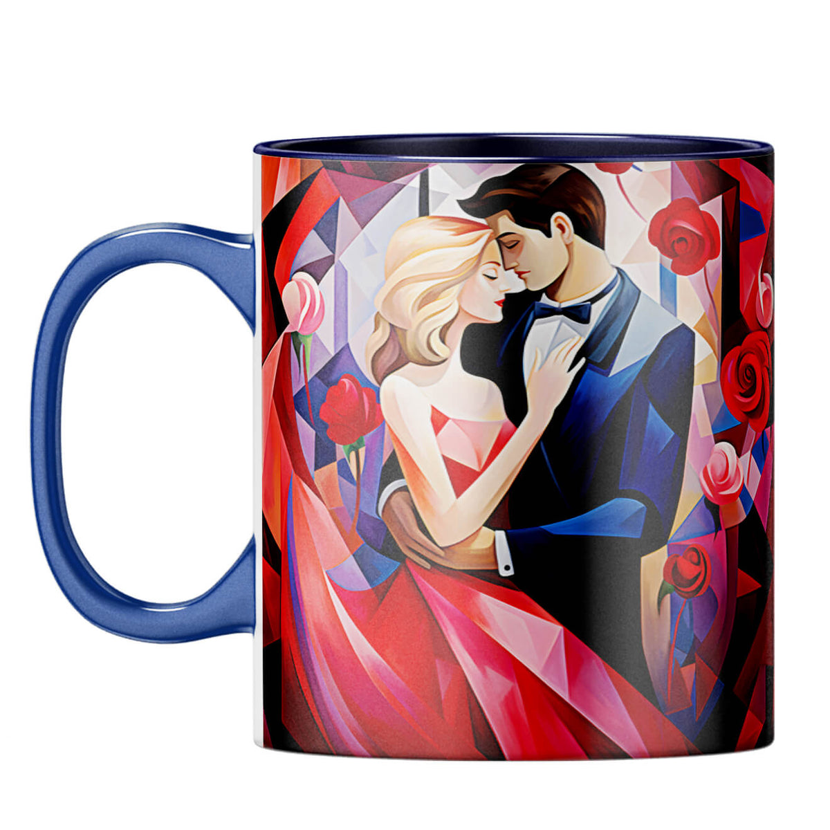 YuBingo Intimate Love Whispers Coffee Mug Dark Blue