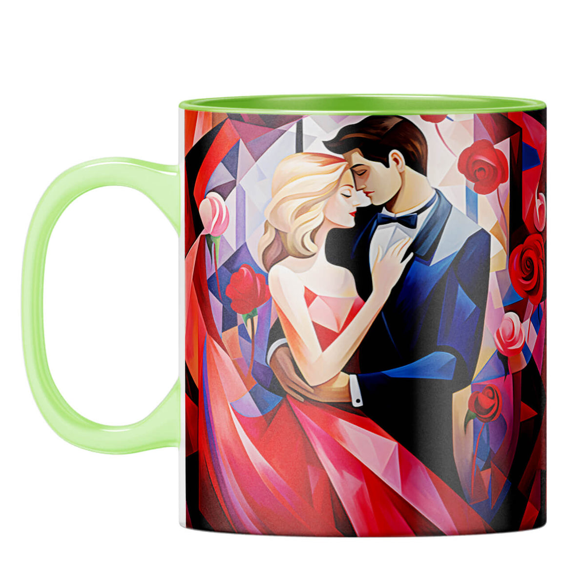 YuBingo Intimate Love Whispers Coffee Mug Light Green