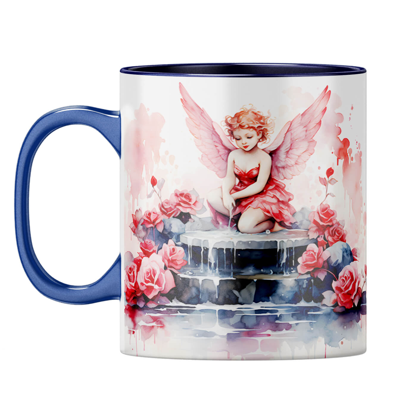 YuBingo Love Fairy Dreams Coffee Mug Dark Blue