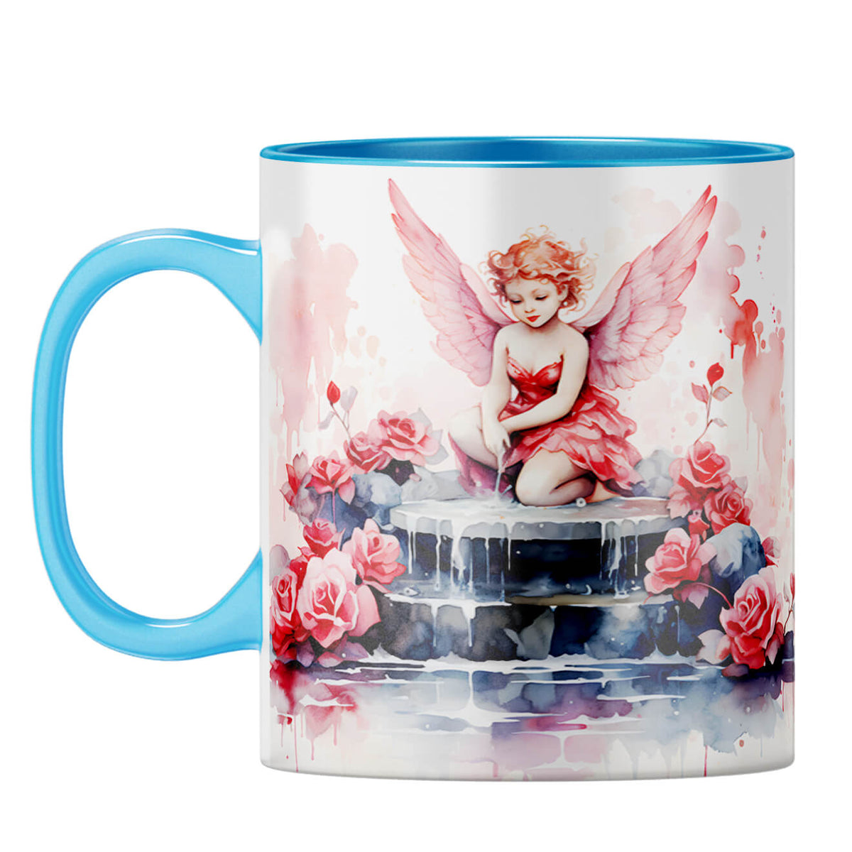 YuBingo Love Fairy Dreams Coffee Mug Light Blue