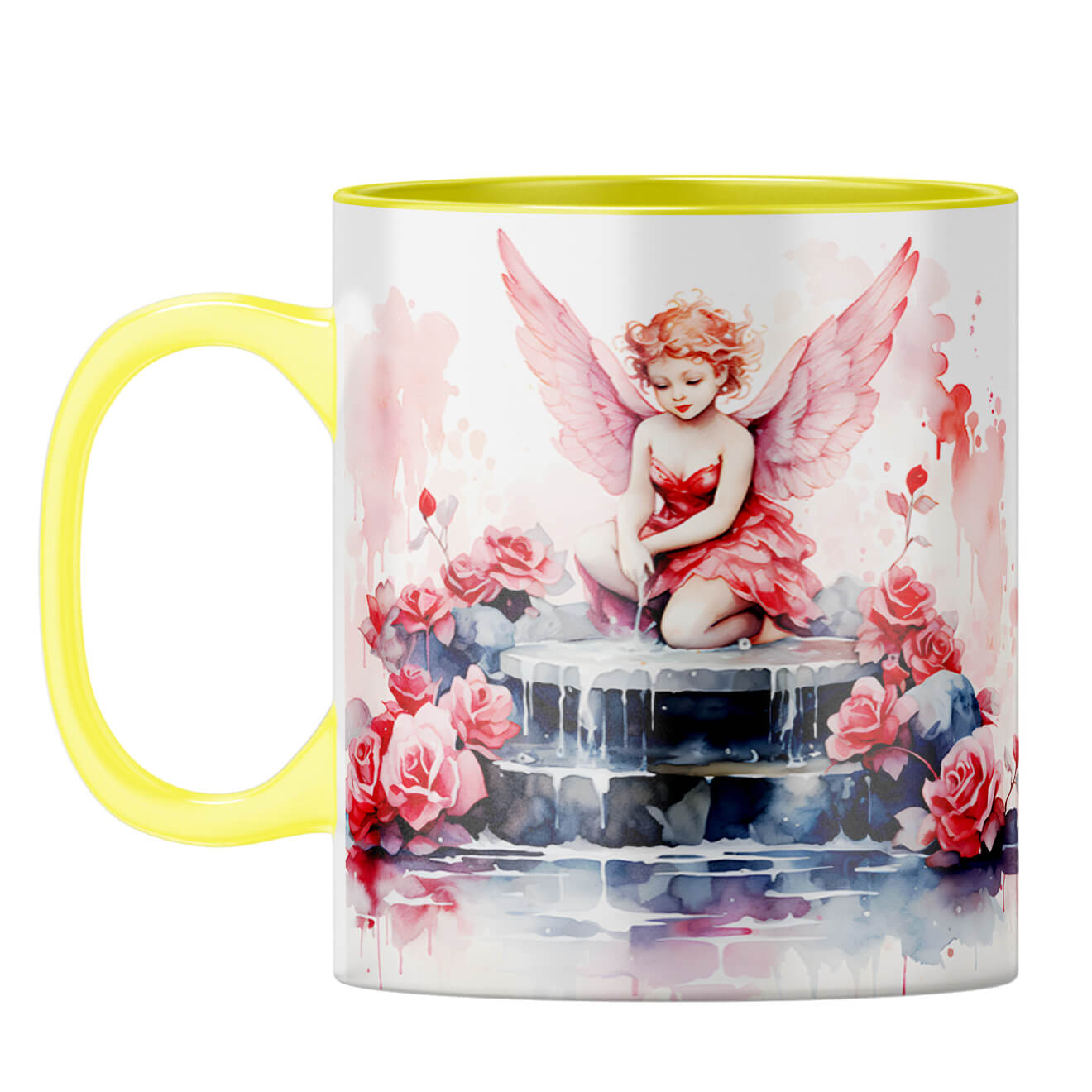 YuBingo Love Fairy Dreams Coffee Mug Yellow