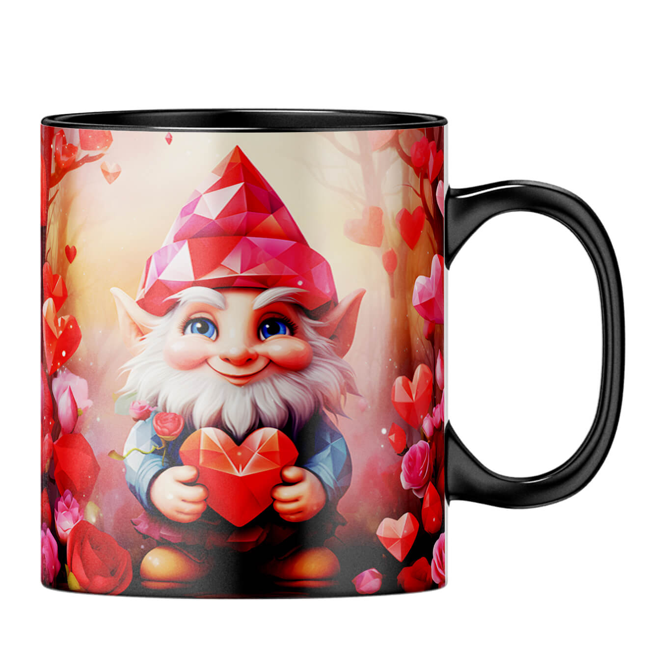YuBingo Love Messenger Serenade Coffee MugB-Black