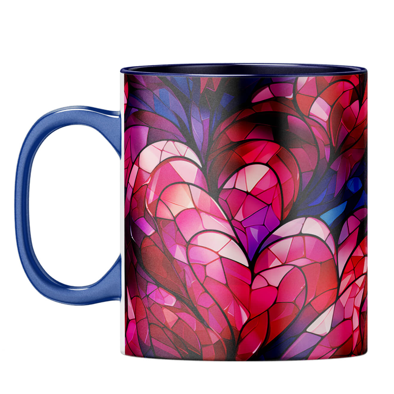 YuBingo Love Mosaic Dreams Coffee Mug Dark Blue