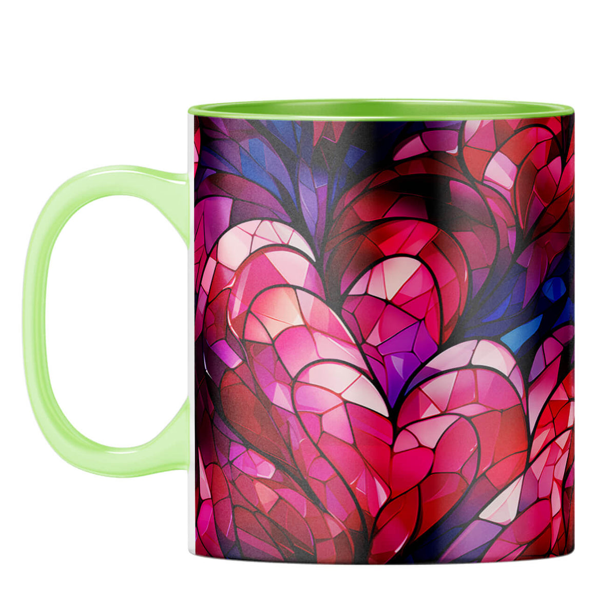 YuBingo Love Mosaic Dreams Coffee Mug Light Green