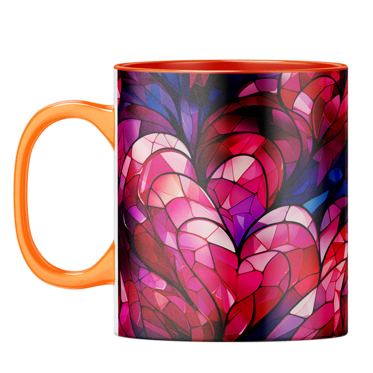 YuBingo Love Mosaic Dreams Coffee Mug Orange