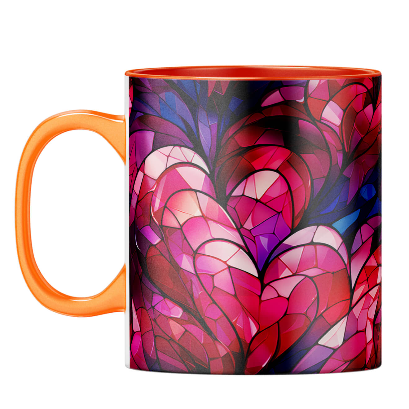 YuBingo Love Mosaic Dreams Coffee Mug Orange