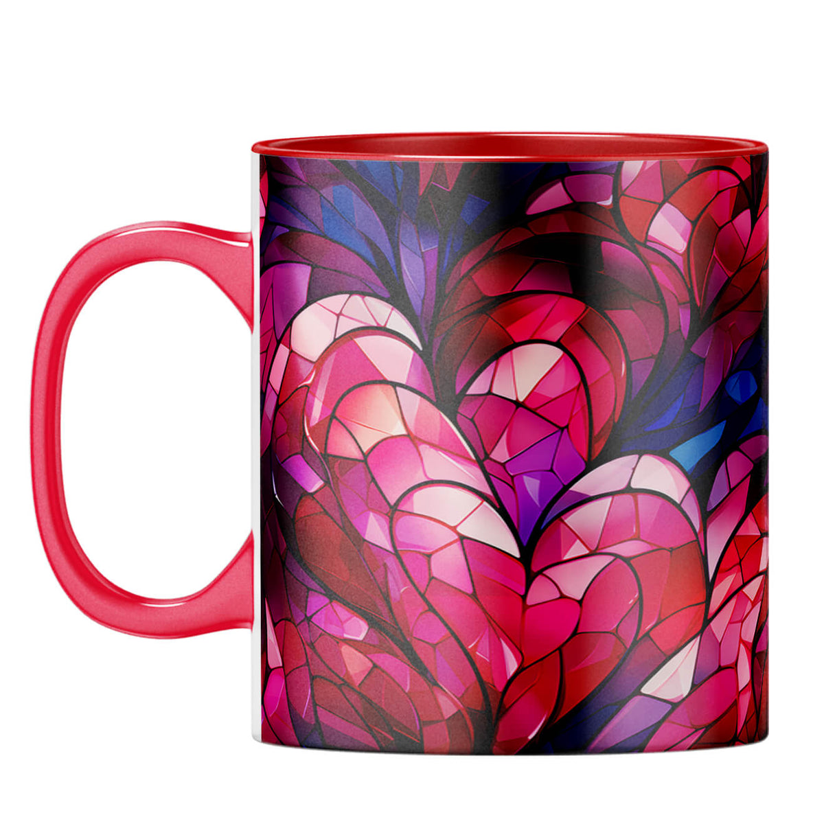 YuBingo Love Mosaic Dreams Coffee Mug Red