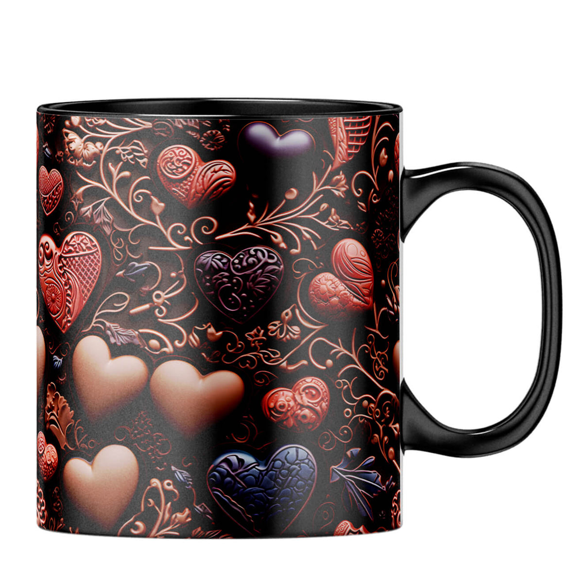 YuBingo Love with Chocolates Symphony Coffee MugB-Black